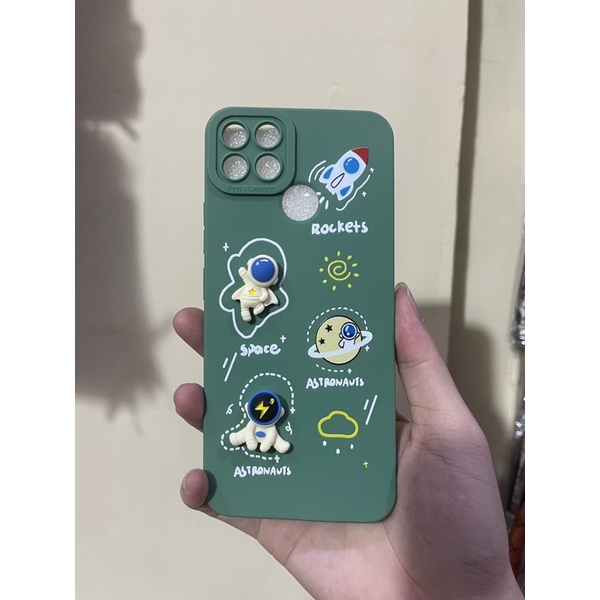 Softcase Pro Camera Motif Rocket Timbul For Oppo Realme Xiaomi Vivo Samsung