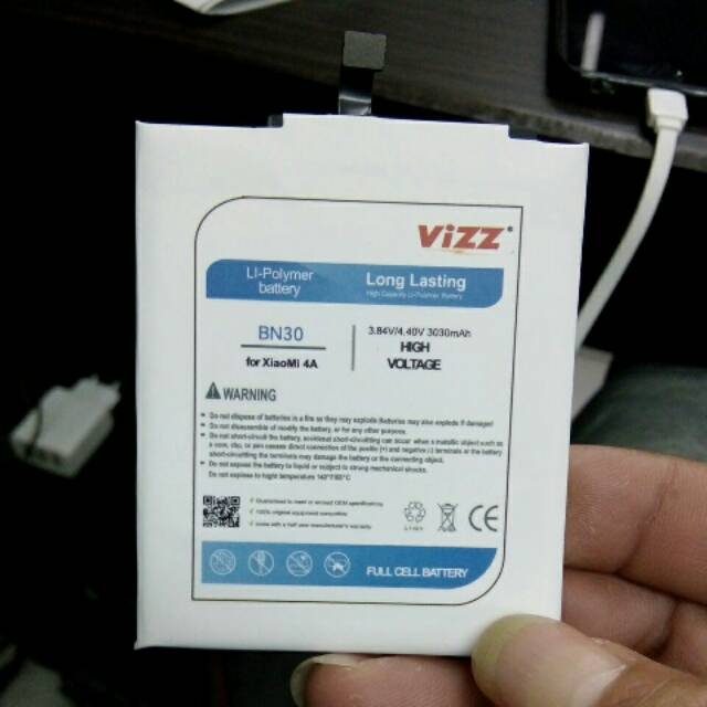 BATERAI VIZZ HANDPHONE XIAOMI BN30 BN 30 XIAOMI REDMI 4A BATRE BATTERY DOUBLE POWER IC