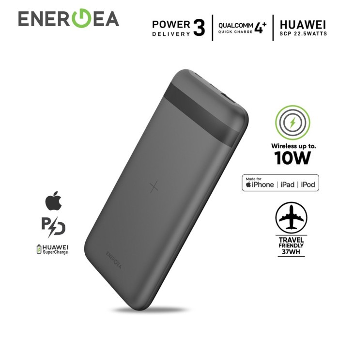 Powerbank Wireless 10W Fast Charging PD QC4.0 10000mAh MFi - Energea