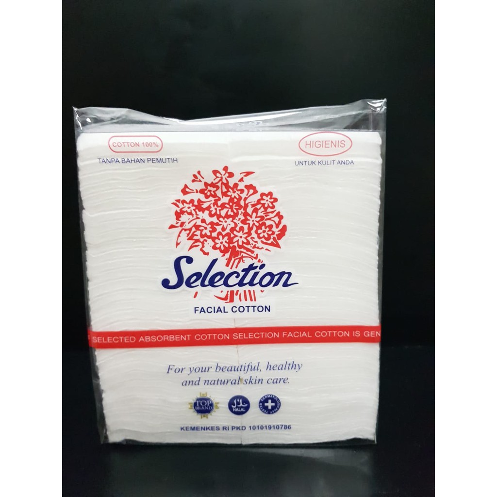 kapas SELECTION wajah / facial cotton pembersih - 35 gr | Shopee Indonesia