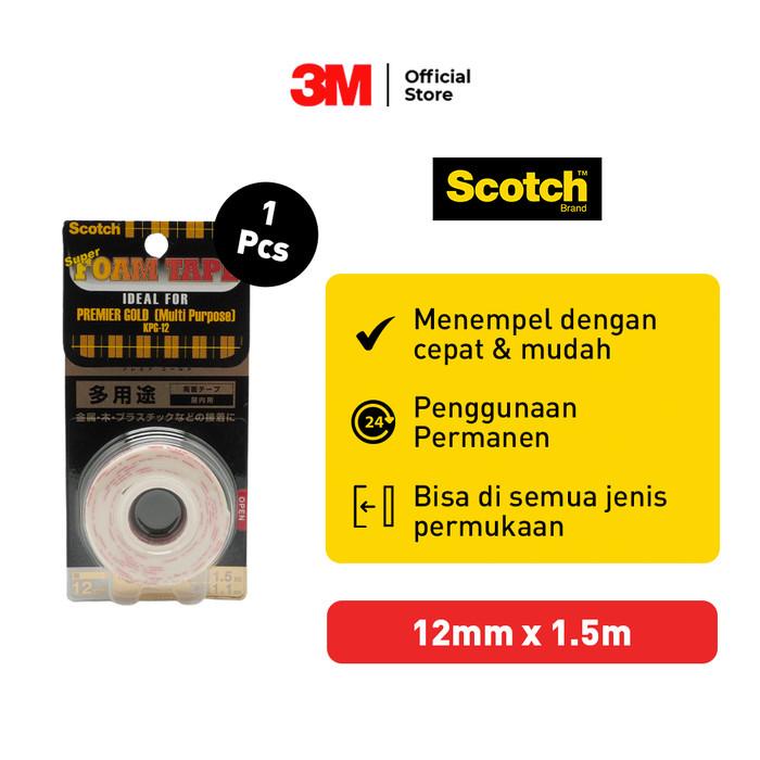 

Tape | Scotch 3M Perekat Barang Super Tape Super Strong Premier Gold Kpg-12