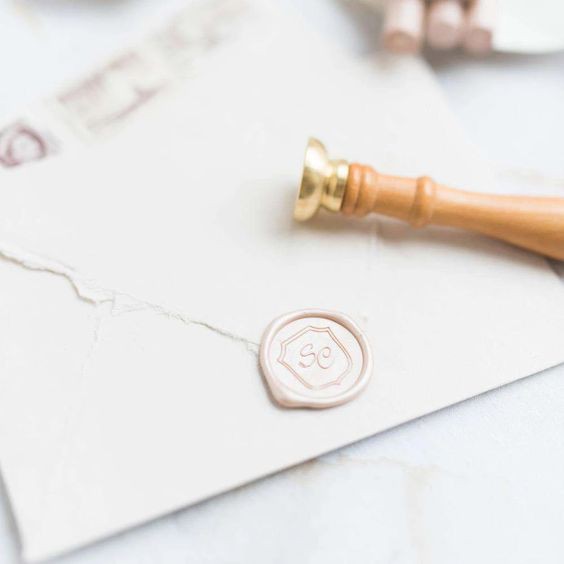 

Seal Wax Stamp Custom Stempel Segel Lilin Stampel - Diameter 25mm.