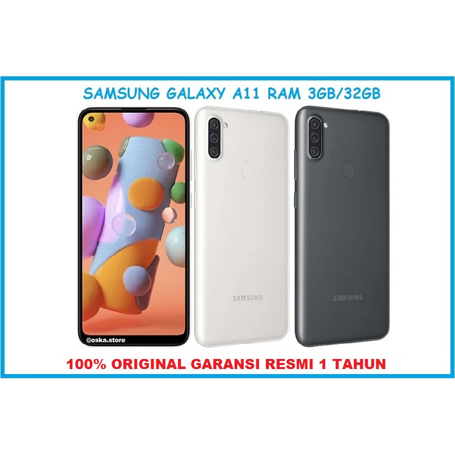 HP SAMSUNG GALAXY A11 RAM 3GB/32GB 100% ORIGINAL GARANSI RESMI 1 TAHUN