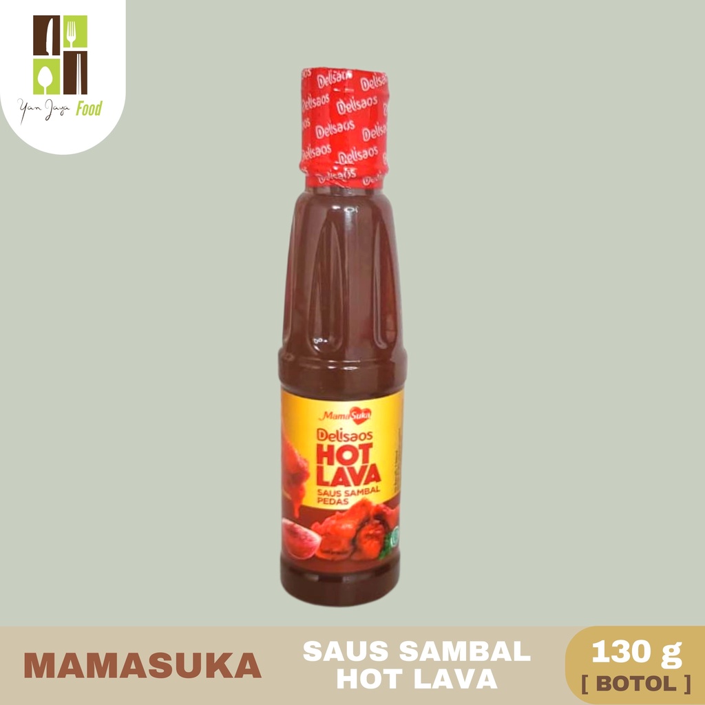 Mamasuka Saus Sambal Pedas Delisaos Hot Lava [1Kg/320g/130g/Sachet]