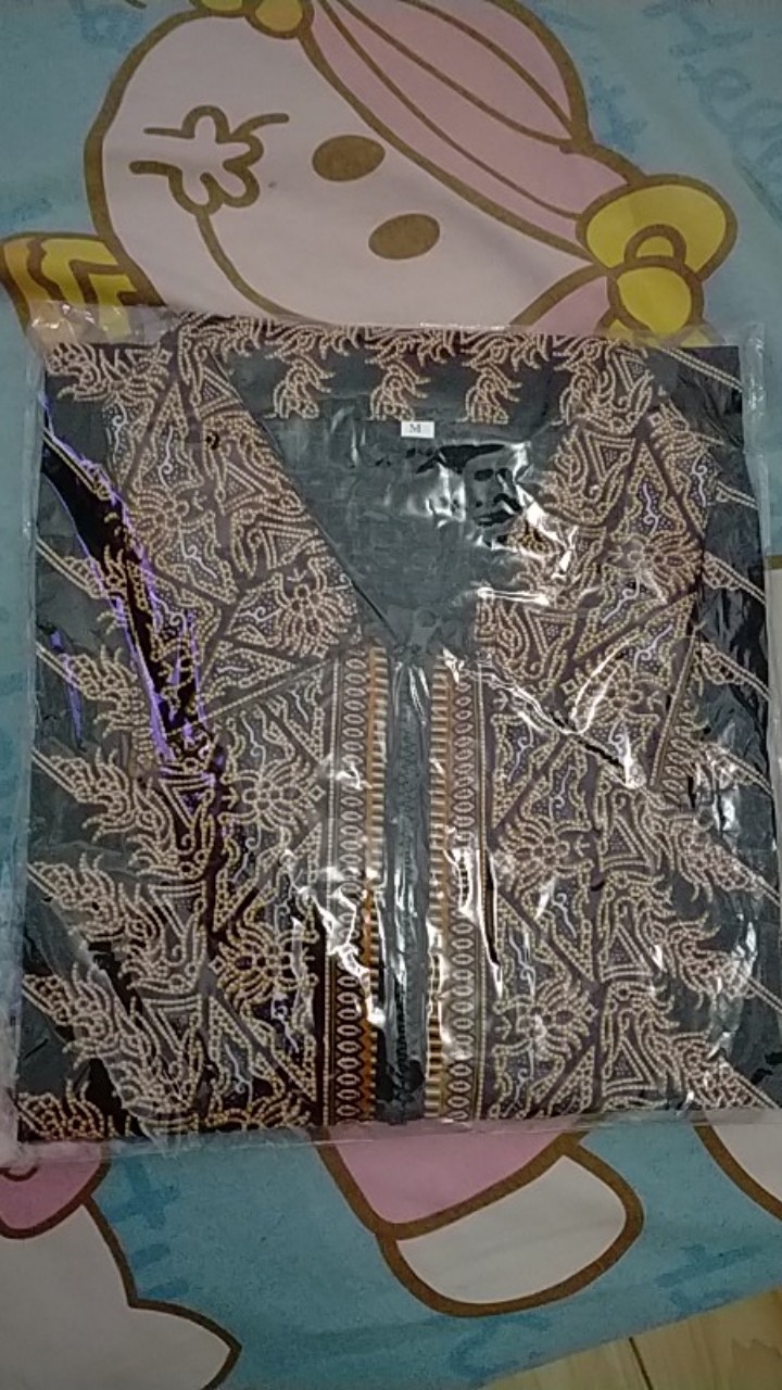 Batik Tunik Shibori Jumputan Terbaru Size S-3l / Hrb026 Yelbor Navbor / Biru Putih / Original..