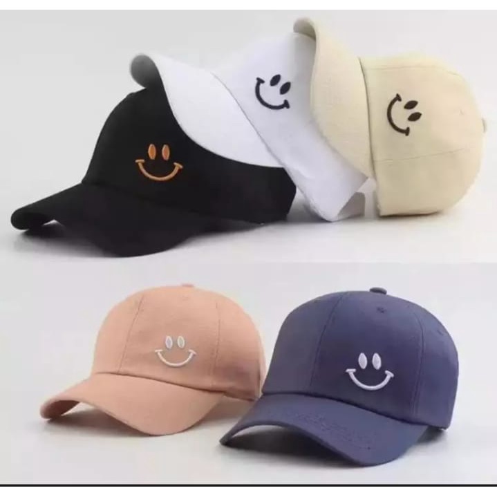 topi smile baseball distro/Topi pria&amp;Wanita,Topi bergaya