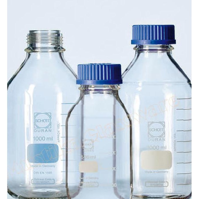 Diskon Laboratory Bottle/Botol laboratorium Cap. 1000 ml, Glass Clear, DURAN Terlaris