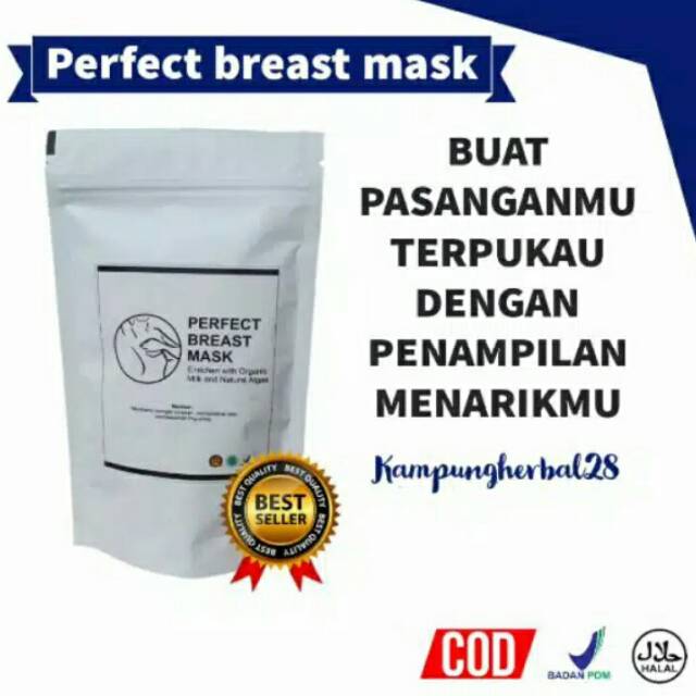 [TERLARIS] PERFECT BREAST MASK (BREAST UP MASK) ORIGINAL [3 butir]