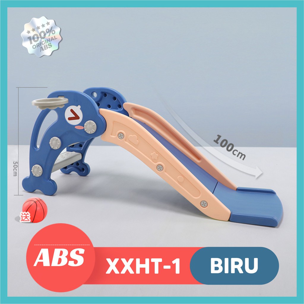 BEBEHOME (COD) Mainan Anak Perosotan DOLPHIN / Mainan Perosotan / Perosotan Anak / Persotoan Mainan / Perosotan-XXHT-1 BIRU