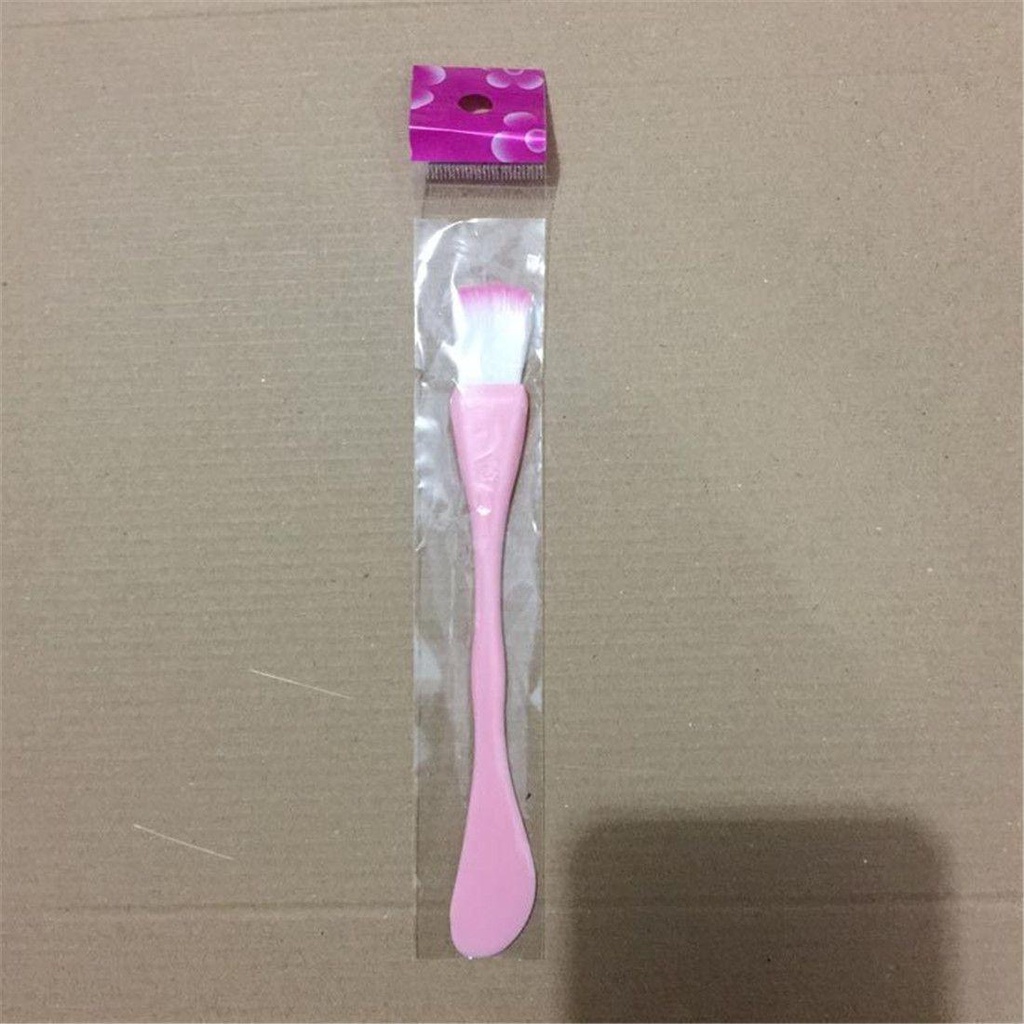 2 In 1 Brush Makeup Pelindung Wajah Kepala Ganda Warna Acak Lembutpatula
