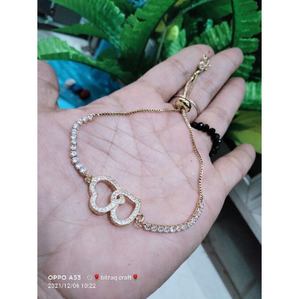 gelang serut itally set liontin