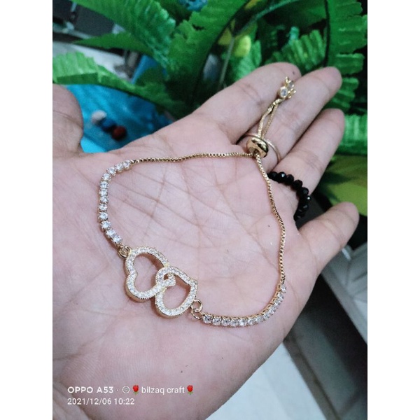 gelang serut itally motif diamon kotak