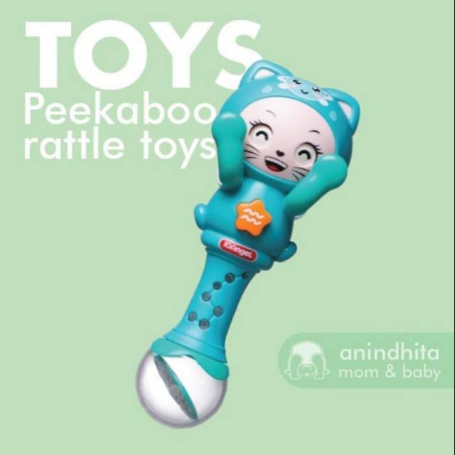 IQ ANGEL Peekaboo Smart Rattle Mainan Motorik  Edukasi Bayi Bersuara