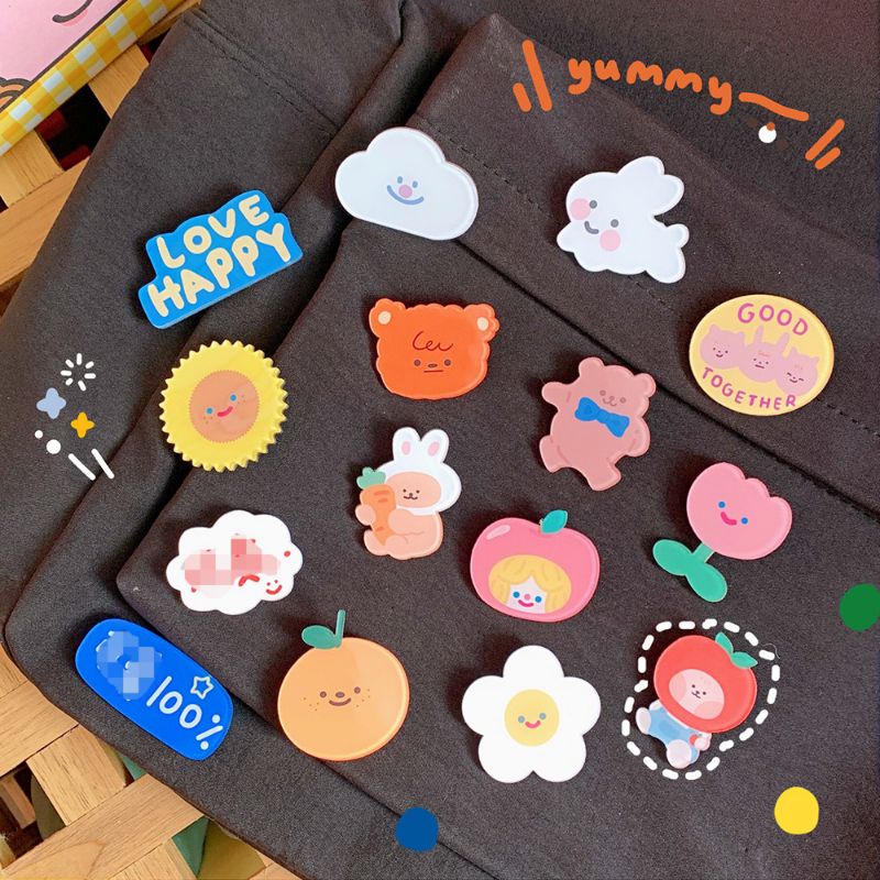 PIN IMPORT CUTE LUCU BAHAN ACRYLIC/PIN UNTUK TAS BAJU/PIN UNTUK TAS KOREA/BROS/PIN/PIN ACRYLIC IMPORT MURAH/BROS LUCU ANIMASI/BROS GAYA KOREA/BROS IMPORT/PIN BENTUK LUCU UNIK