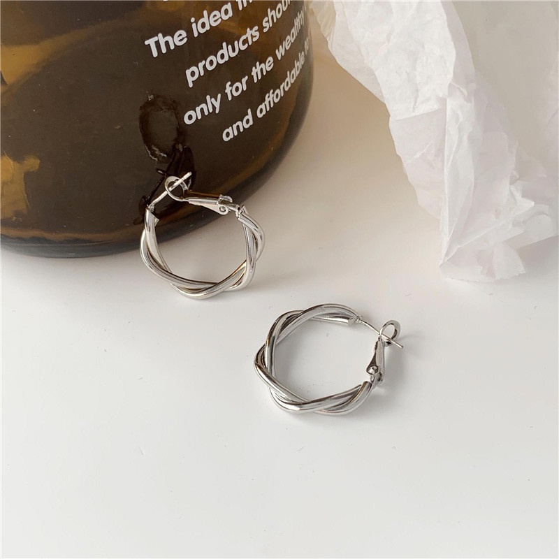 Anting Model twist Gaya retro Korea