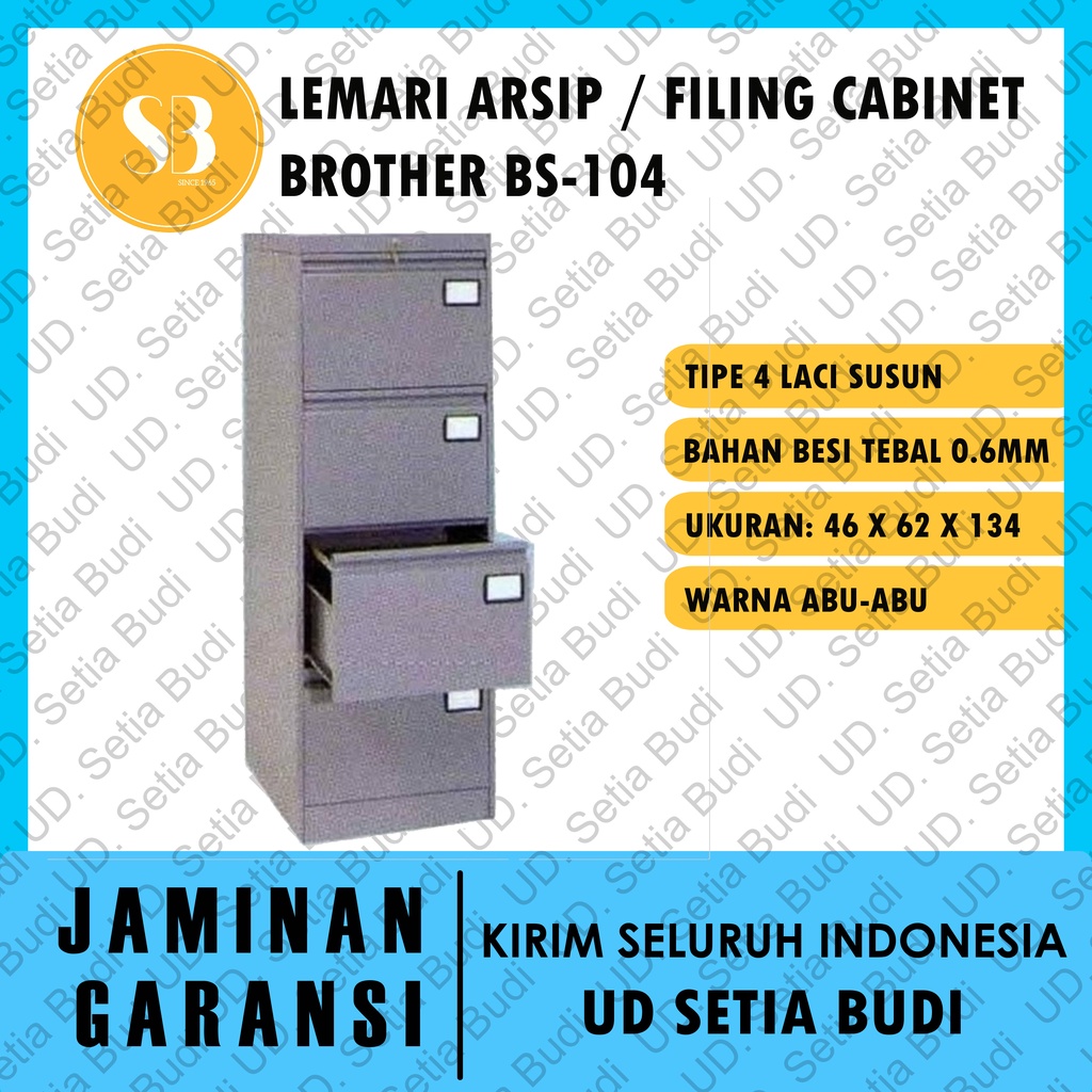 Filing Cabinet Lemari Arsip Besi Brother BS-104