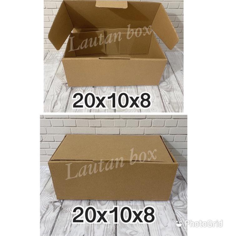 

F⚡ASH SALE KARDUS 20x10x8cm die cut karton box - dus souvenir / kotak makan/kardus