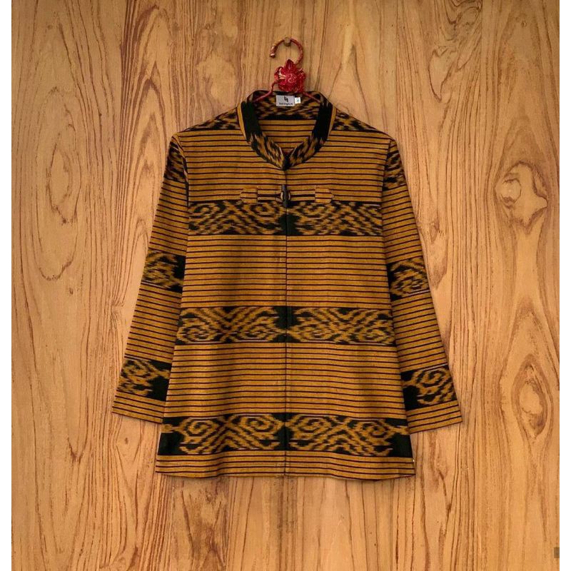 Blouse tenun jepara atasan tenun klasik baju tenun jepara BTB16