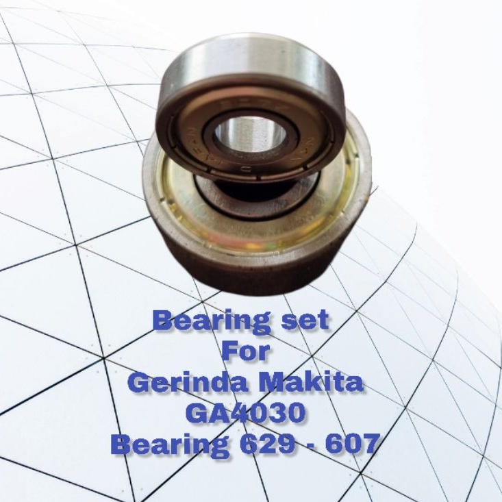 BEARING SET MESIN GERINDA TANGAN MAKITA 4" GA4030 BEARING 629 607