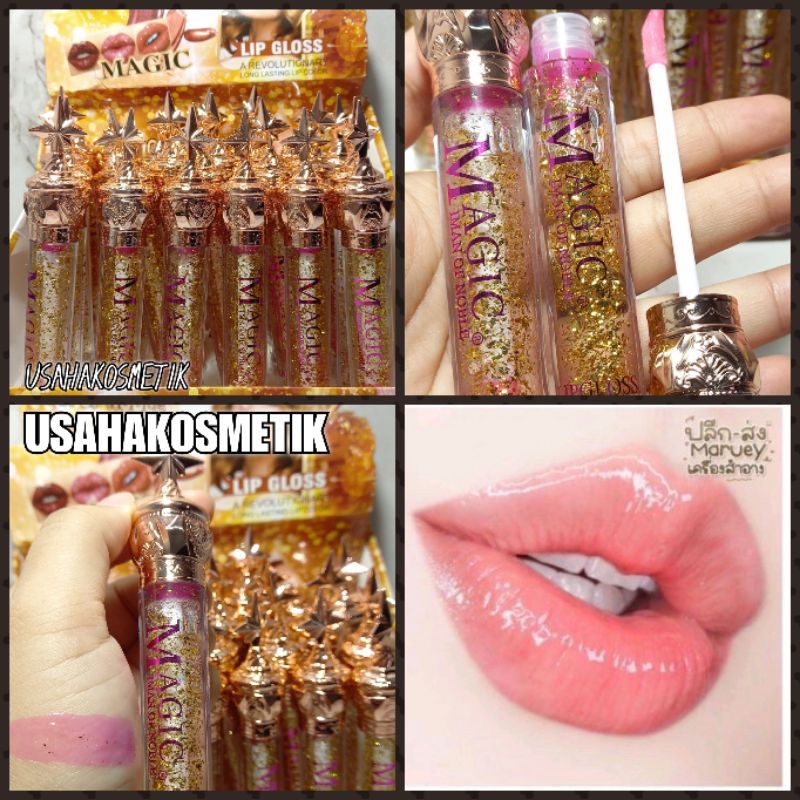 Perbatang Lip Oil Bintang vitamin pink bibir | Lip Oil Magic Iman of noble NO.6170/6182