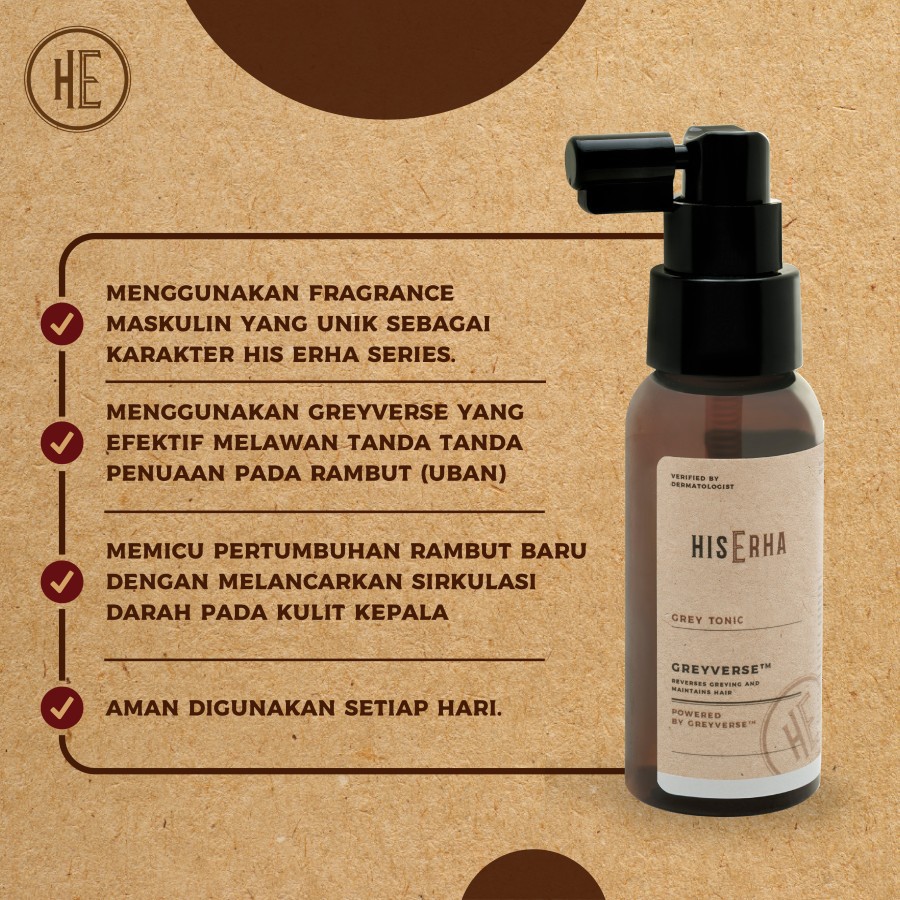 His Erha Products / Mens Care - Shampoo Facial wash Tonic Hairdust Pomade Essence