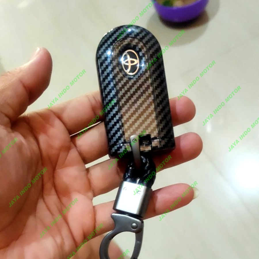 Casing Kunci All New Rush Remote Mobil Carbon Fiber 2018-2022