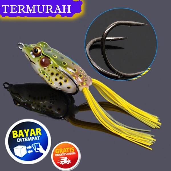 Umpan Kodok Termurah / Umpan Kail Ikan Gabus Kutuk Ukuran 6 cm /Umpan Pancing Kodok / Umpan Pancing
