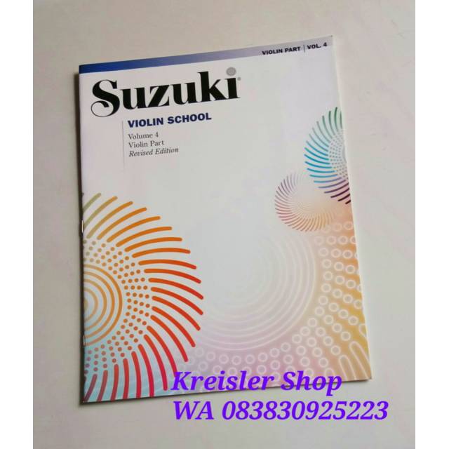 Buku biola Suzuki violin school volume 4 / buku original Suzuki 4 dilengkapi dengan CD