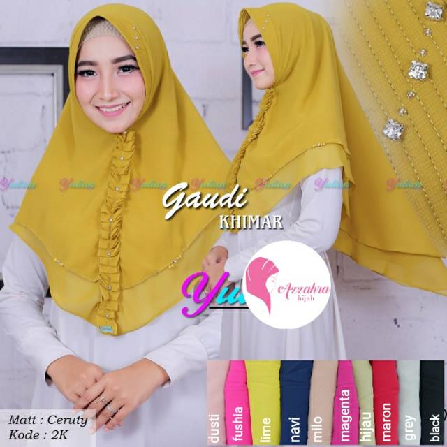 READY JILBAB NEW GAUDI KHIMAR/SOLO GROSIR MURAH