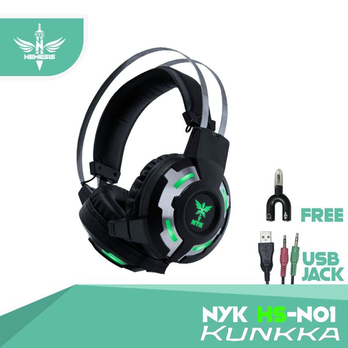 NYK Kunkka HS-N01 /HSN01 / HSN 01 Gaming Headset Garansi Resmi