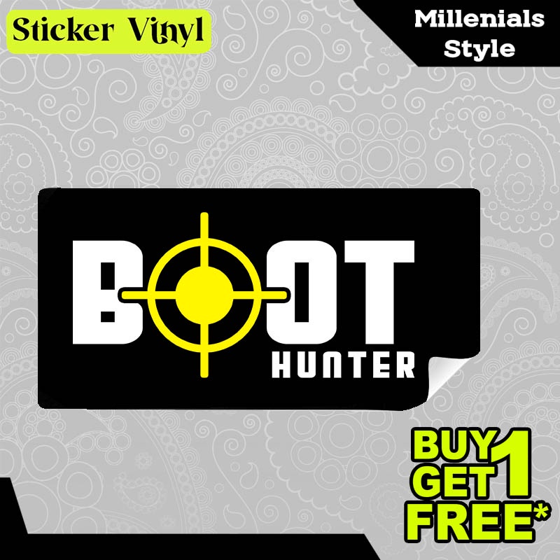 

Stiker Sticker BOOT HUNTER Gambar Unik Desain Keren dan Kekinian Aesthetic Bahan Vinyl Satuan Anti Air
