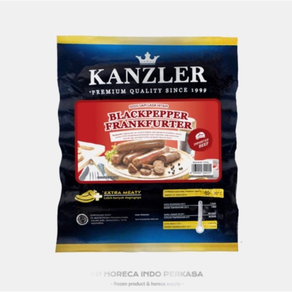 

Kanzler Sosis Blackpepper Frankfurter