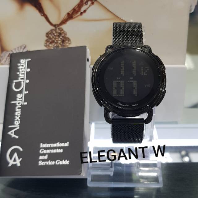 JAM TANGAN ALEXANDER CHRISTIE WANITA ORIGINAL AC 9227LH BLACK