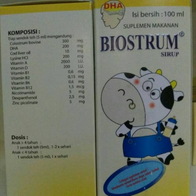 Biostrum Sirup 100ml Suplemen Vitamin Nutrisi Untuk Anak