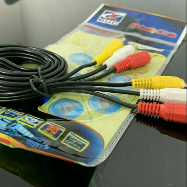 [COD] KABEL RCA TO RCA 3 KE 3 AV AUDIO VIDEO 1.5 METER / CABLE AV RCA KE RCA 3-3 1.5M HIGH QUALITY