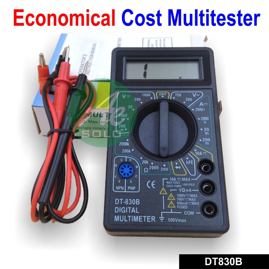 Digital Multitester Multimeter Avometer DT830B DT830D