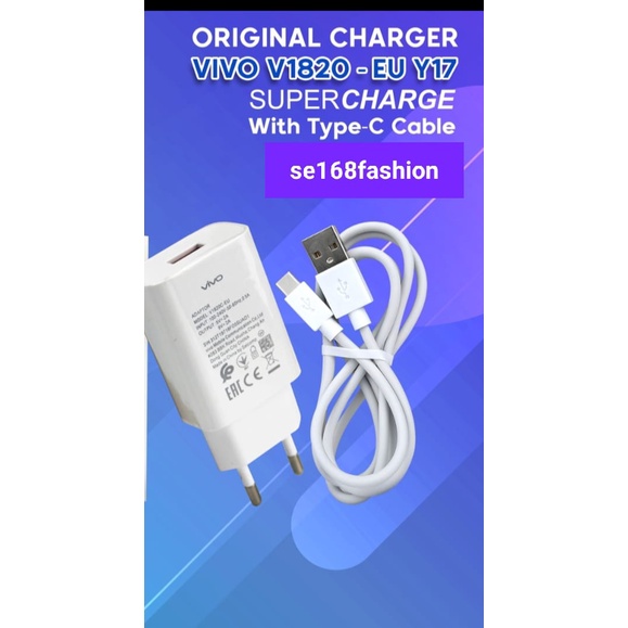 Charger Vivo TYPE C Original Carger Vivo Quallcomm 3.0 fast Charger 2A casan Vivo