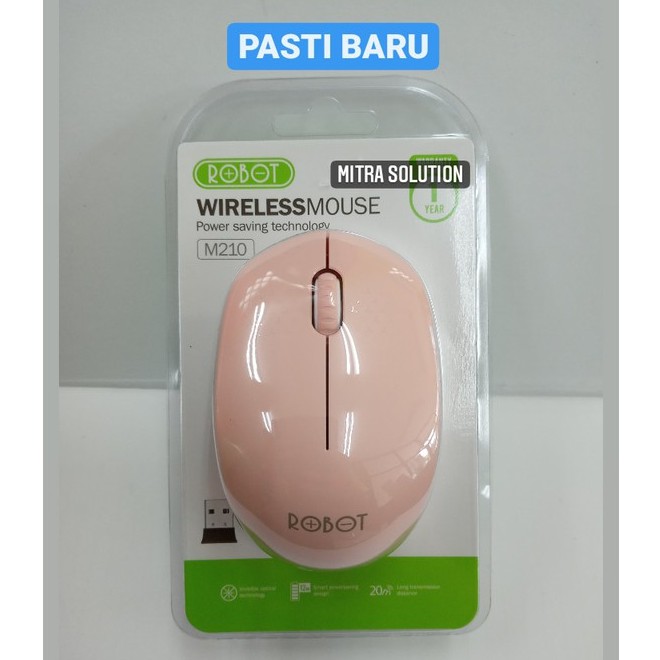 ROBOT WIRELESS MOUSE M210-M210 Pink