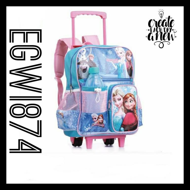 TAS TROLI/KOPER/TAS SEKOLAH ANAK PEREMPUAN/CEWEK/FROZEN/5874GWI KODE 960