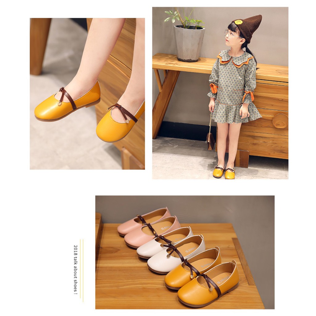  LOGU Sepatu  pansus anak  Flat  shoes  anak  model office 