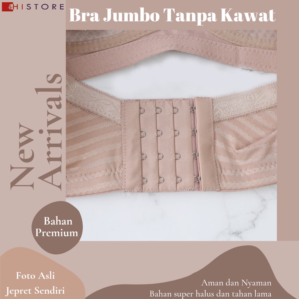 [HI]Bra BH JUMBO Cup 3/4C Fashion Wanita Bra wanita Premium Tanpa Kawat &amp; Spons Sangat Nyaman 2526