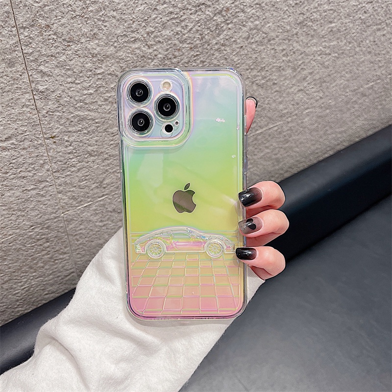 Soft Case Warna Laser Polos Untuk Iphone 11 12 13 Pro Max Xr X Xs Max Se 2020 7 8 Plus