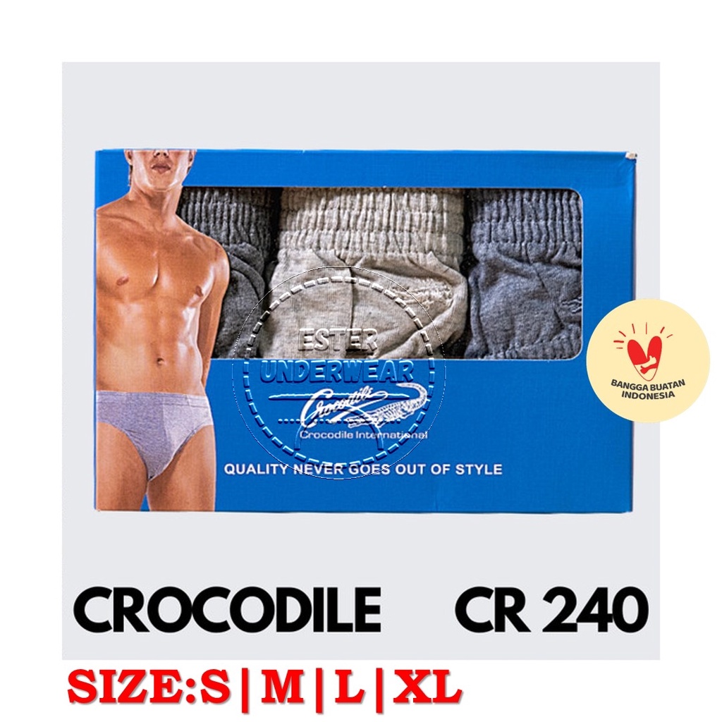 Celana Dalam Pria CROCODILE  CR 240 ISI-3 PCS