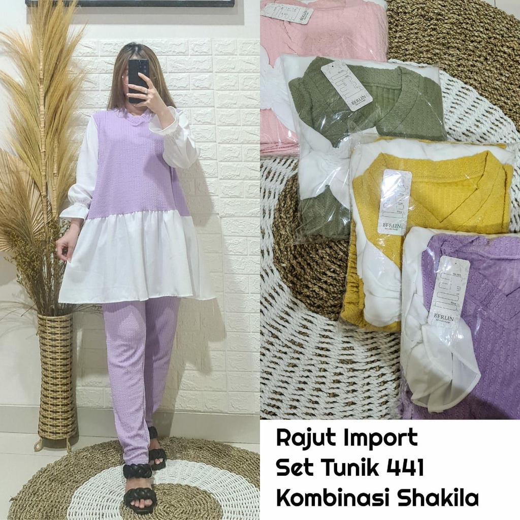 Rajut Import Set Tunik 441