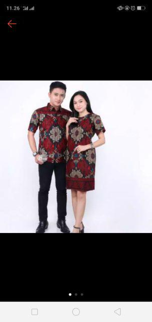 Batik Aksen Atasan Kerja Casual Batik Modern Wanita Peplum Kombinasi Embos Tanpa Lengan Panjang Solo