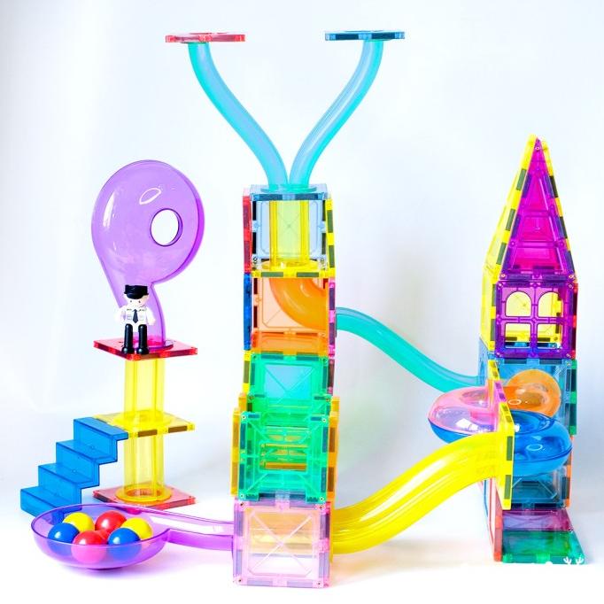 Tinkermags Ball Run Magnetic/Magnetic Ball Run Expansion/Marble Run