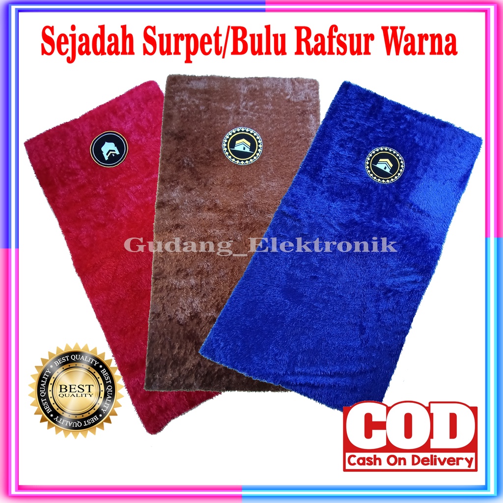 Sejadah Bulu Rasfur Tebal