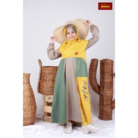 japm0405 baju muslim dannis anak perempuan terbaru 2021