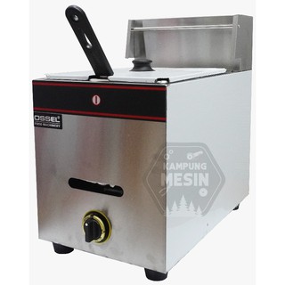 Gas fryer penggorengan deep fryer murah stainless steel merk OSSEL