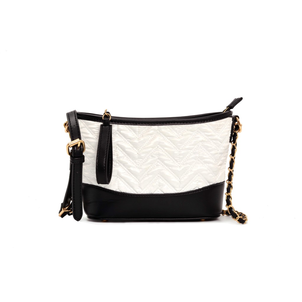 TAS LEATHER CHANEL GABRIELLE PUTIH (TAS SEPERTI NAGITA SLAVINA) 1KG BISA ISI 2PCS